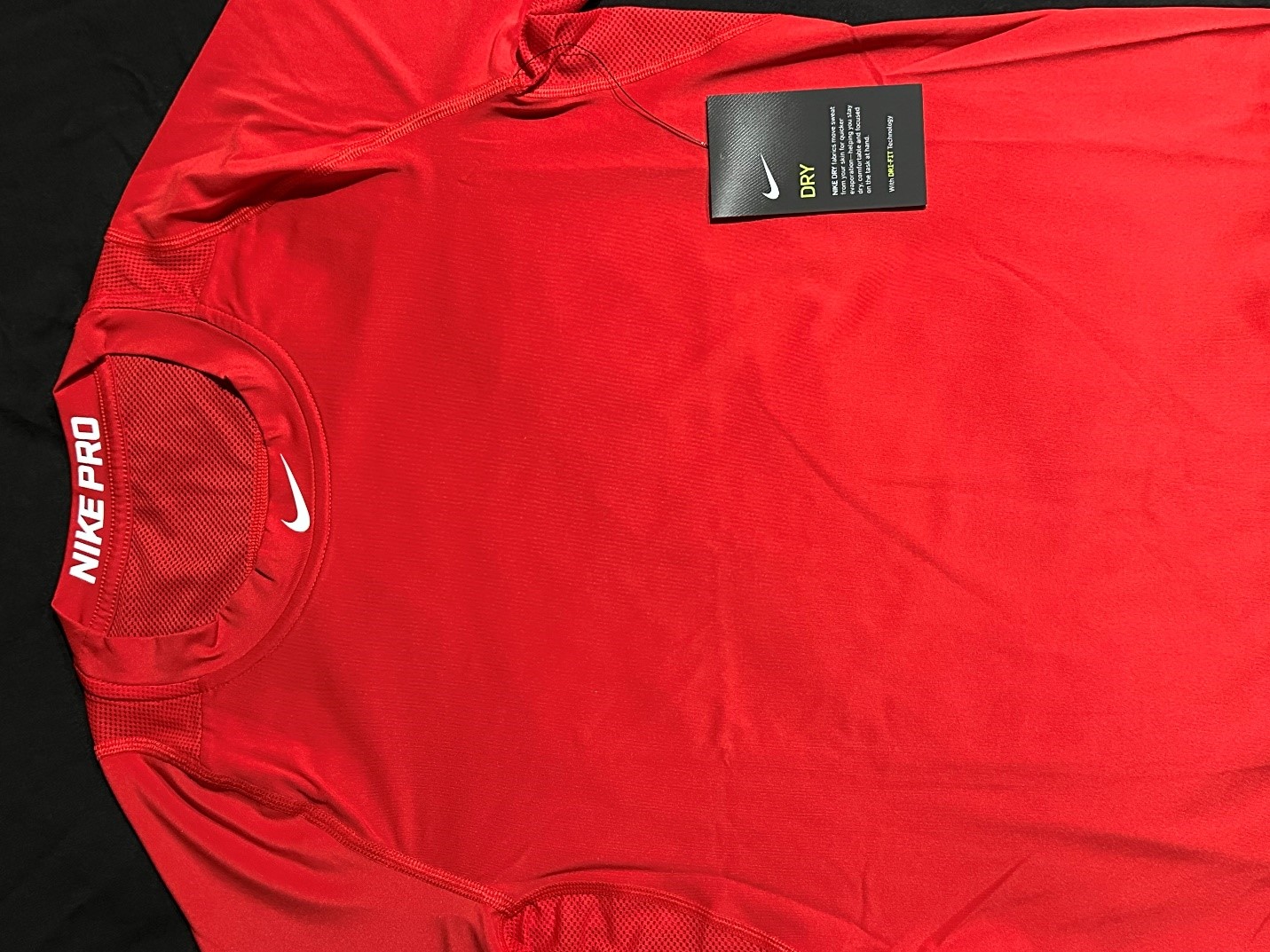 3/4 Sleeve Red Compression Shirt
