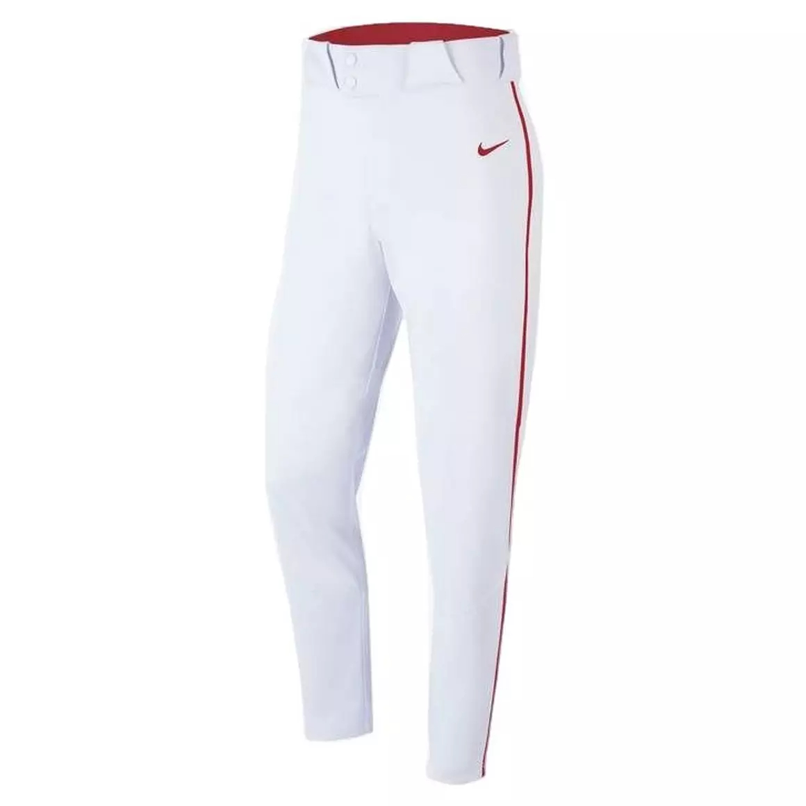Nike Men's Vapor White Long pants w/RED piping