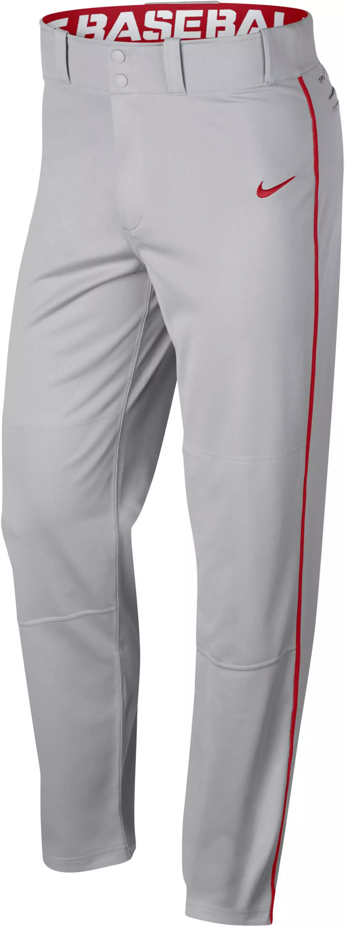 Nike Men's Vapor Gray Long pants w/RED piping